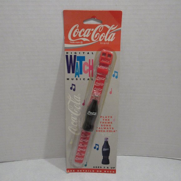 Coca Cola Accessories - Vintage Coca Cola Digital Musical Watch Sealed in Package